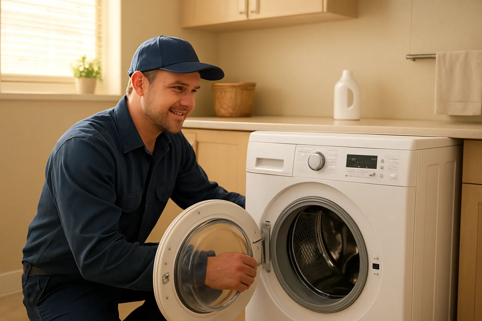 Repaired appliance after a Washing Machine Repair Bushland TX job
