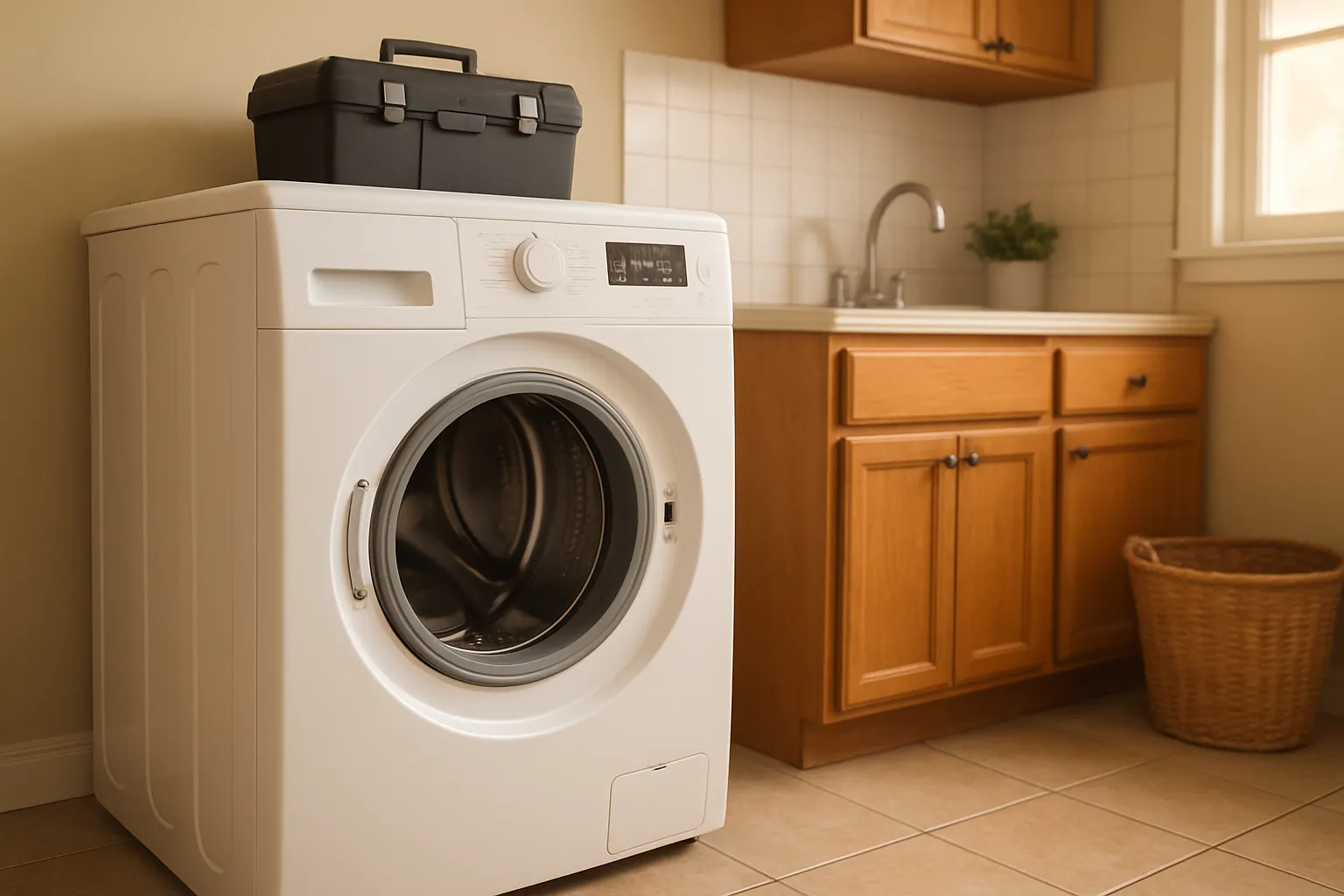 Repaired appliance after a Washing Machine Repair Canyon TX job