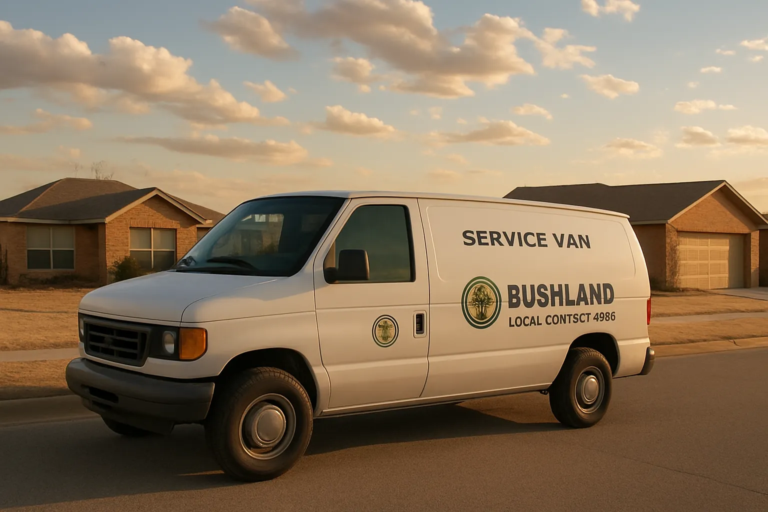 Appliance repair technician working at a home in Bushland, TX
